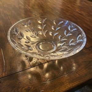 Tiffany & Co. Crystal Leaf Pattern Bowl